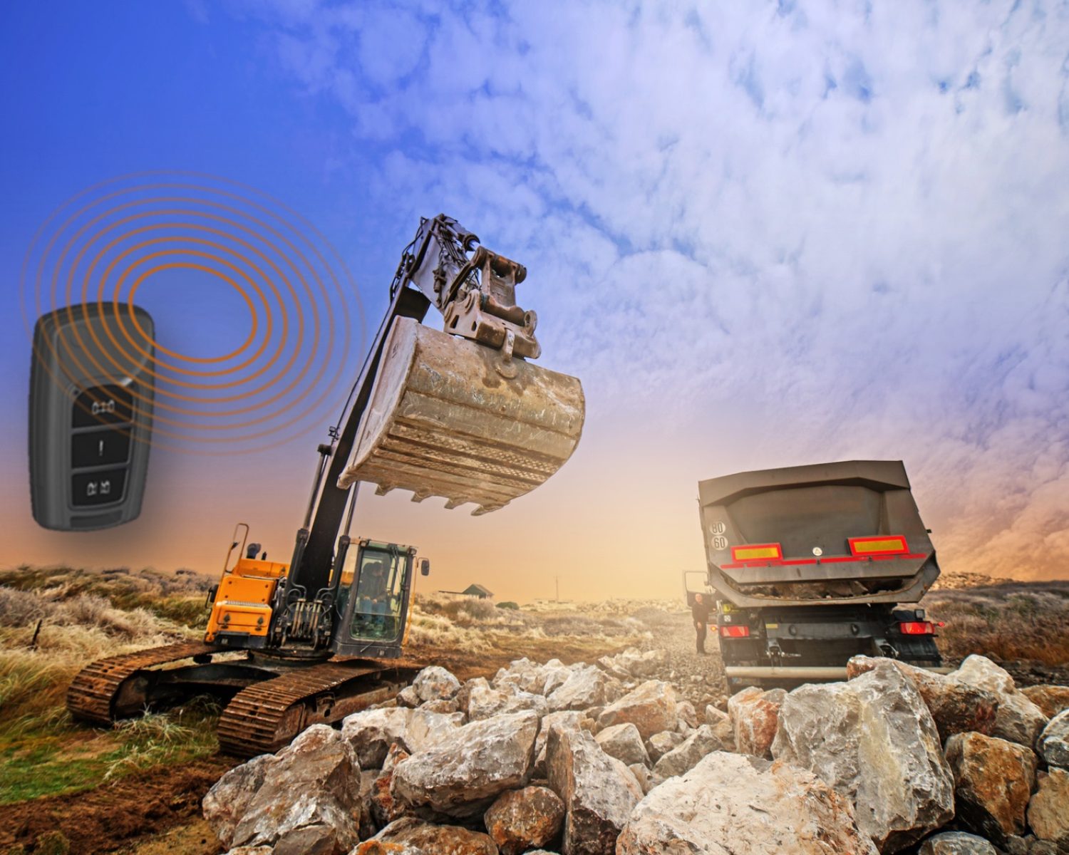 Landmaschinen und Baumaschinen Zentralverriegelung